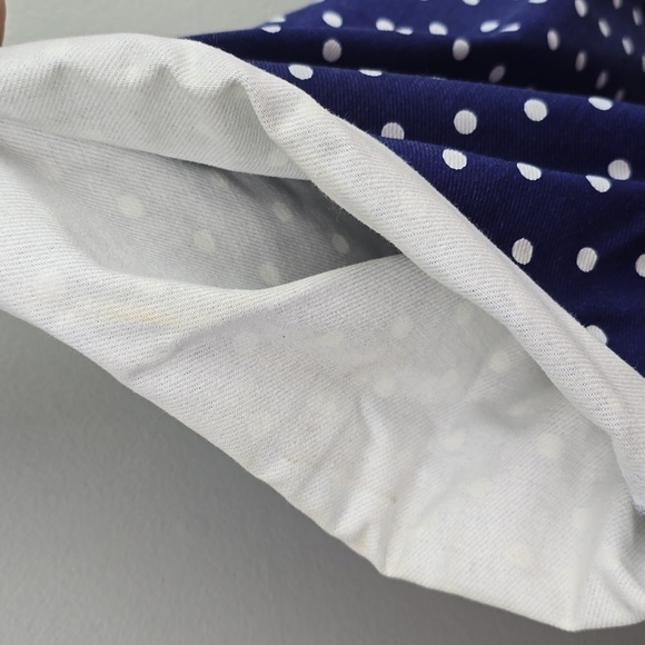 SOSTANZA High Waisted Vintage 80s Shorts Polka-dot Navy/White Womens Size 7 - Picture 13 of 13